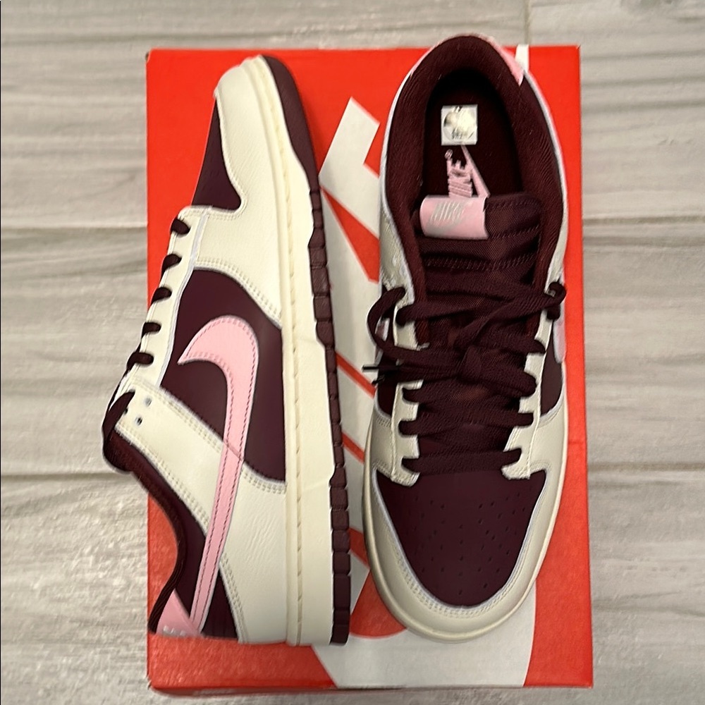 Nike Red and Pink Sneakers Retro Low-Top Style